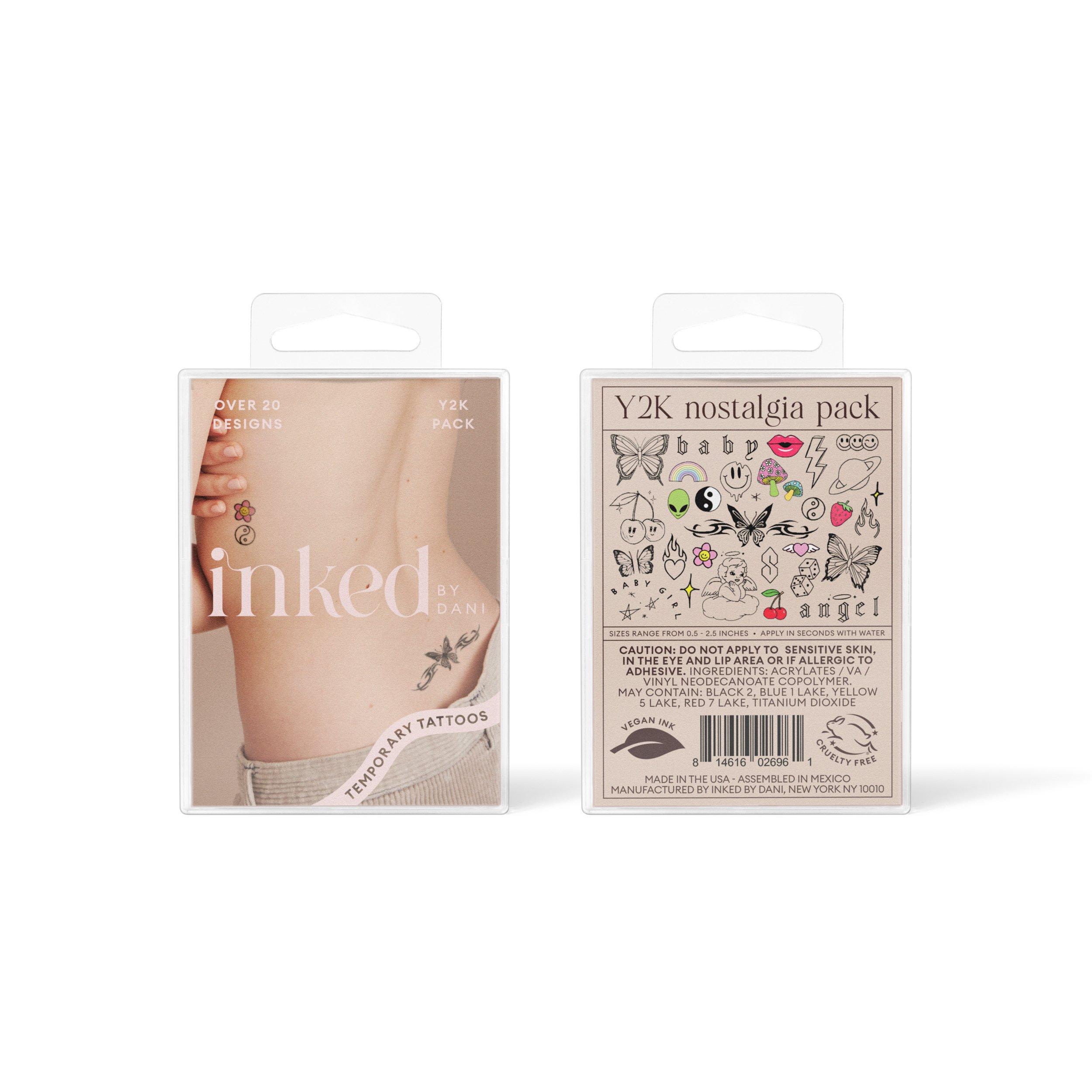 Inked by Dani Y2K Nostalgia Temporary Tattoo Pack #1