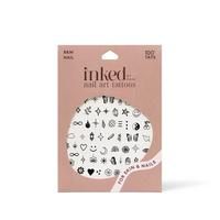 B&W Nail Art Temporary Tattoo Pack