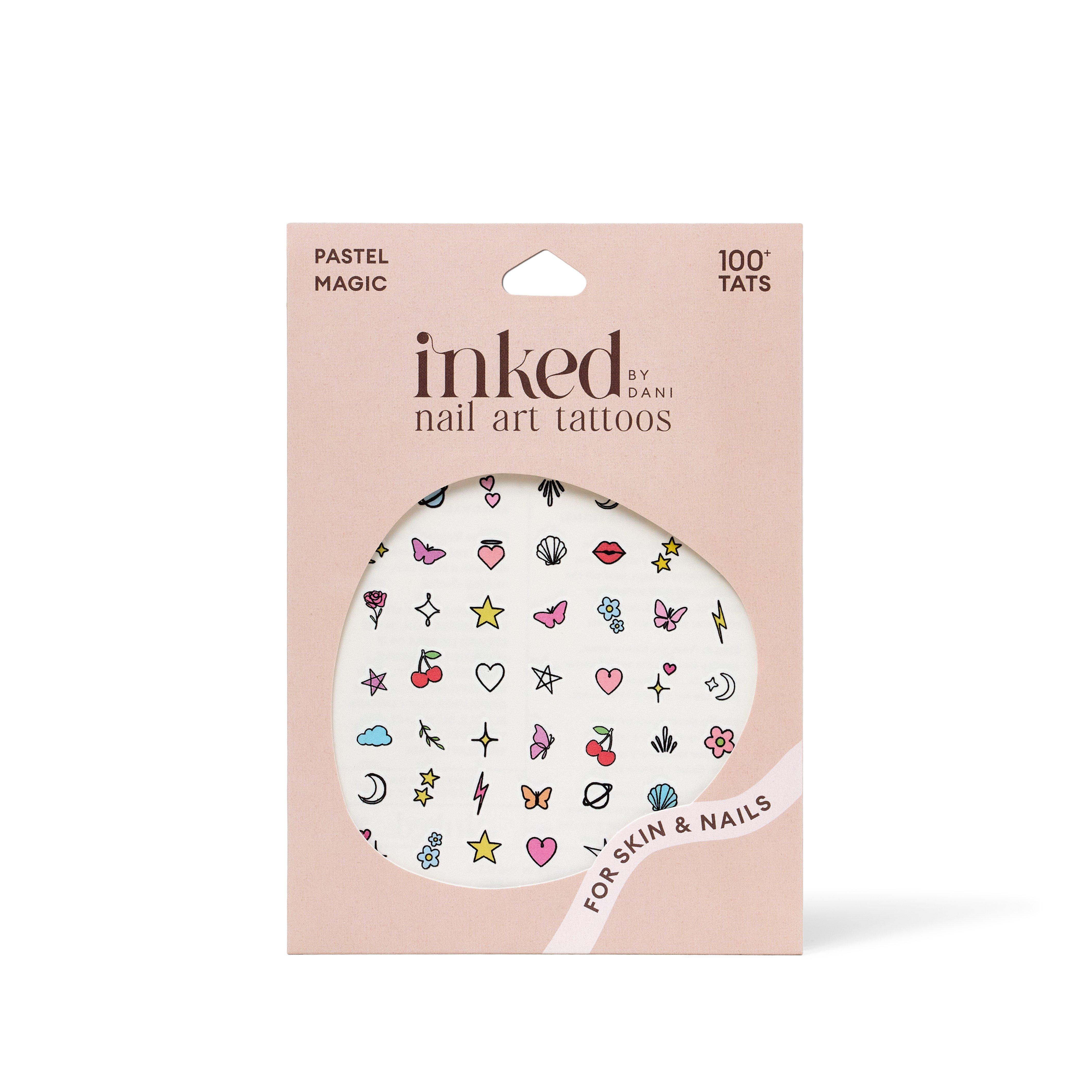 Inked by Dani Pastel Magic Nail Art Temporary Tattoo Pack #1