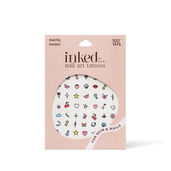Inked by Dani Pastel Magic Nail Art Temporary Tattoo Pack #1