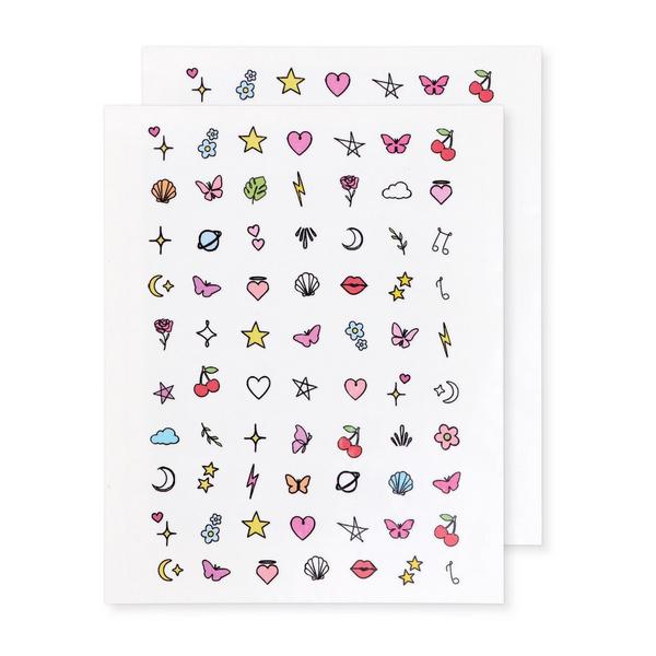 Inked by Dani Pastel Magic Nail Art Temporary Tattoo Pack #3