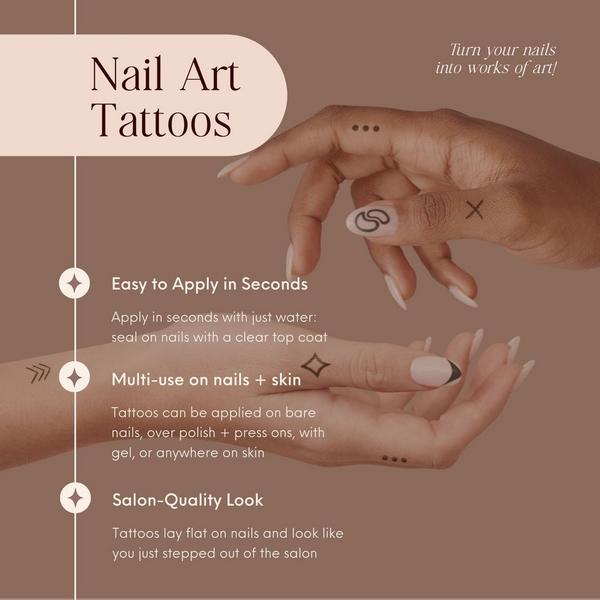 Inked by Dani Heavenly Nail Art Temporary Tattoo Pack #8