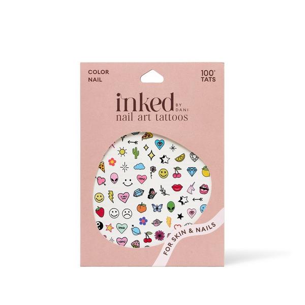 Inked by Dani Color Nail Art Temporary Tattoo Pack #1