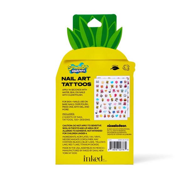 Inked by Dani INKED by Dani x Spongebob Pineapple Nail Art #2