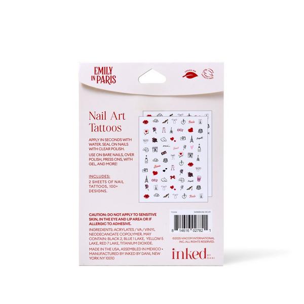 Inked by Dani INKED by Dani x Emily in Paris: Amour Nail Art #2