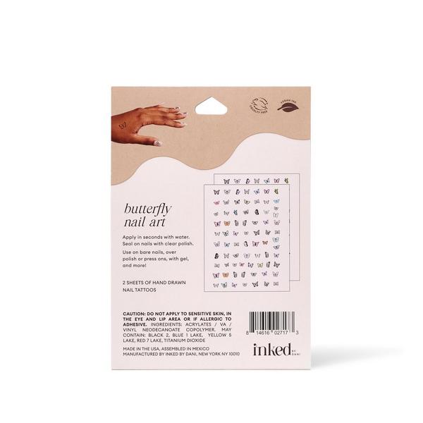 Inked by Dani Butterfly Nail Art Temporary Tattoo Pack #2
