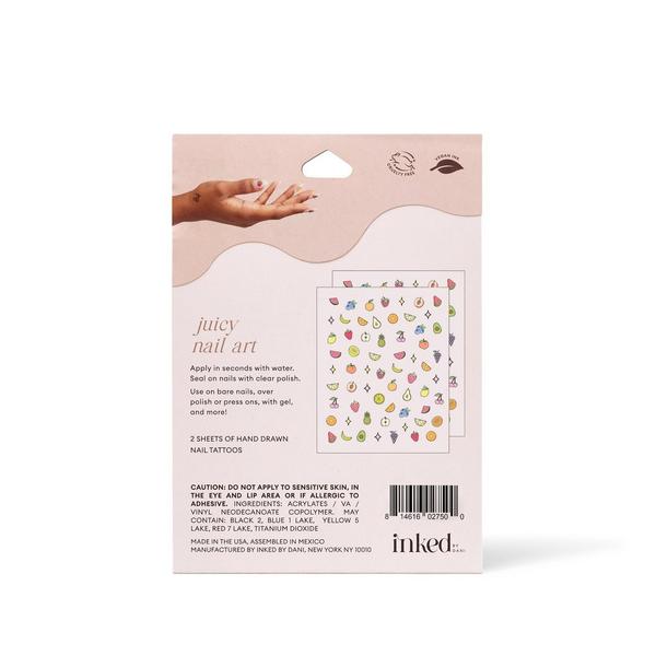 Inked by Dani Juicy Nail Art Temporary Tattoo Pack #2