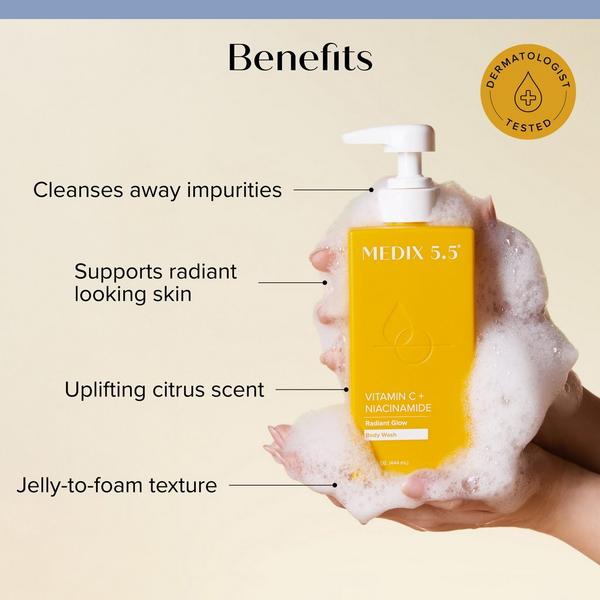 Medix 5.5 Vitamin C + Niacinamide Radiant Glow Body Wash Cleanser #2