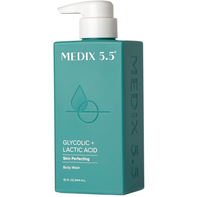 Medix 5.5 Glycolic Acid + Lactic Acid Skin Perfecting Exfoliating Body Wash Cleanser