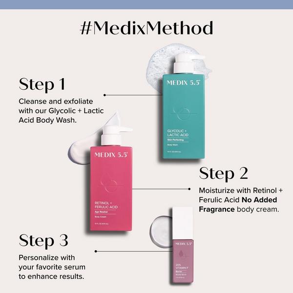 Medix 5.5 Glycolic Acid + Lactic Acid Skin Perfecting Exfoliating Body Wash Cleanser #6