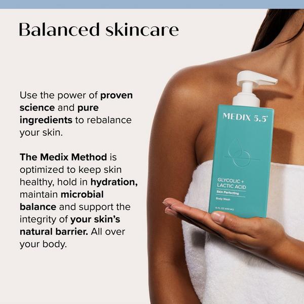 Medix 5.5 Glycolic Acid + Lactic Acid Skin Perfecting Exfoliating Body Wash Cleanser #9