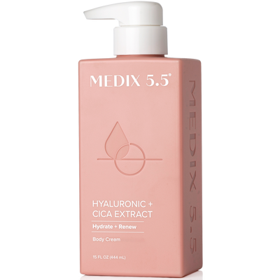 Medix 5.5 Hyaluronic Acid + Cica Extract Hydrate + Renew Body Lotion Moisturizer Cream