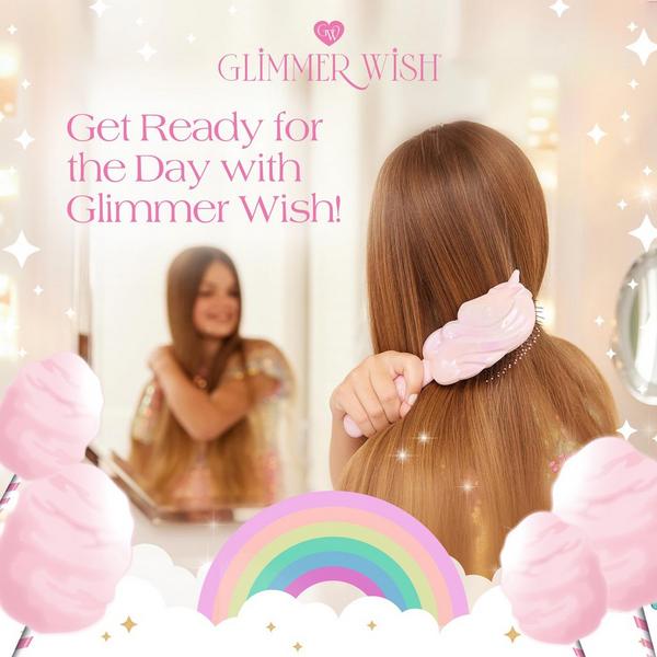 Glimmer Wish Unicorn Detangling Hair Brush #7