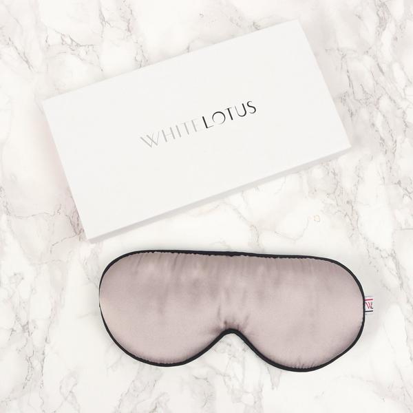 White Lotus Beauty 100% Mulberry Silk Eye Mask Cruelty-Free #3