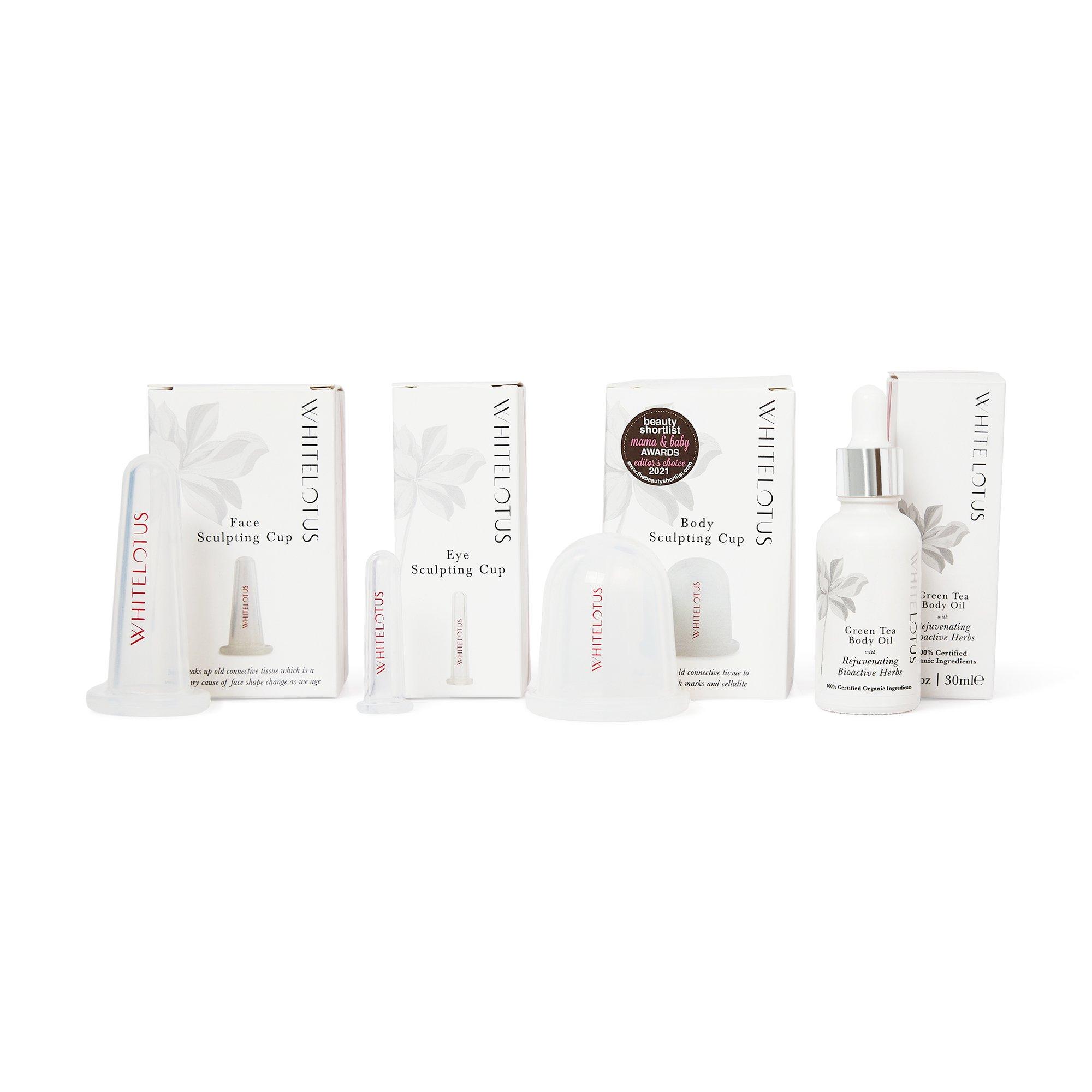White Lotus Beauty Face Eye Body Sculpting Cupping Set #1
