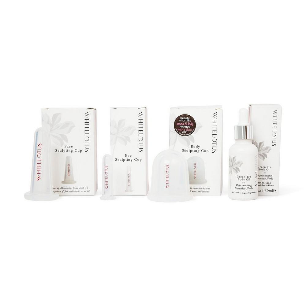 White Lotus Beauty Face Eye Body Sculpting Cupping Set
