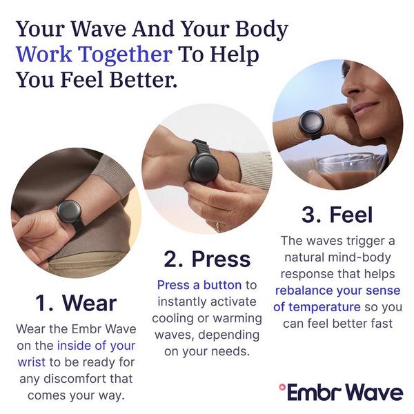 Embr Labs Embr Wave Smart Cooling & Warming Wristband #3