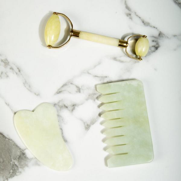 White Lotus Beauty Genuine Crystal Comb Chemical Free Jade #6