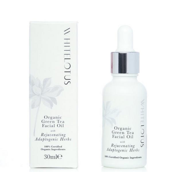 White Lotus Beauty Green Tea Facial Oil With Rejuvenating Bioactive Herbs #1