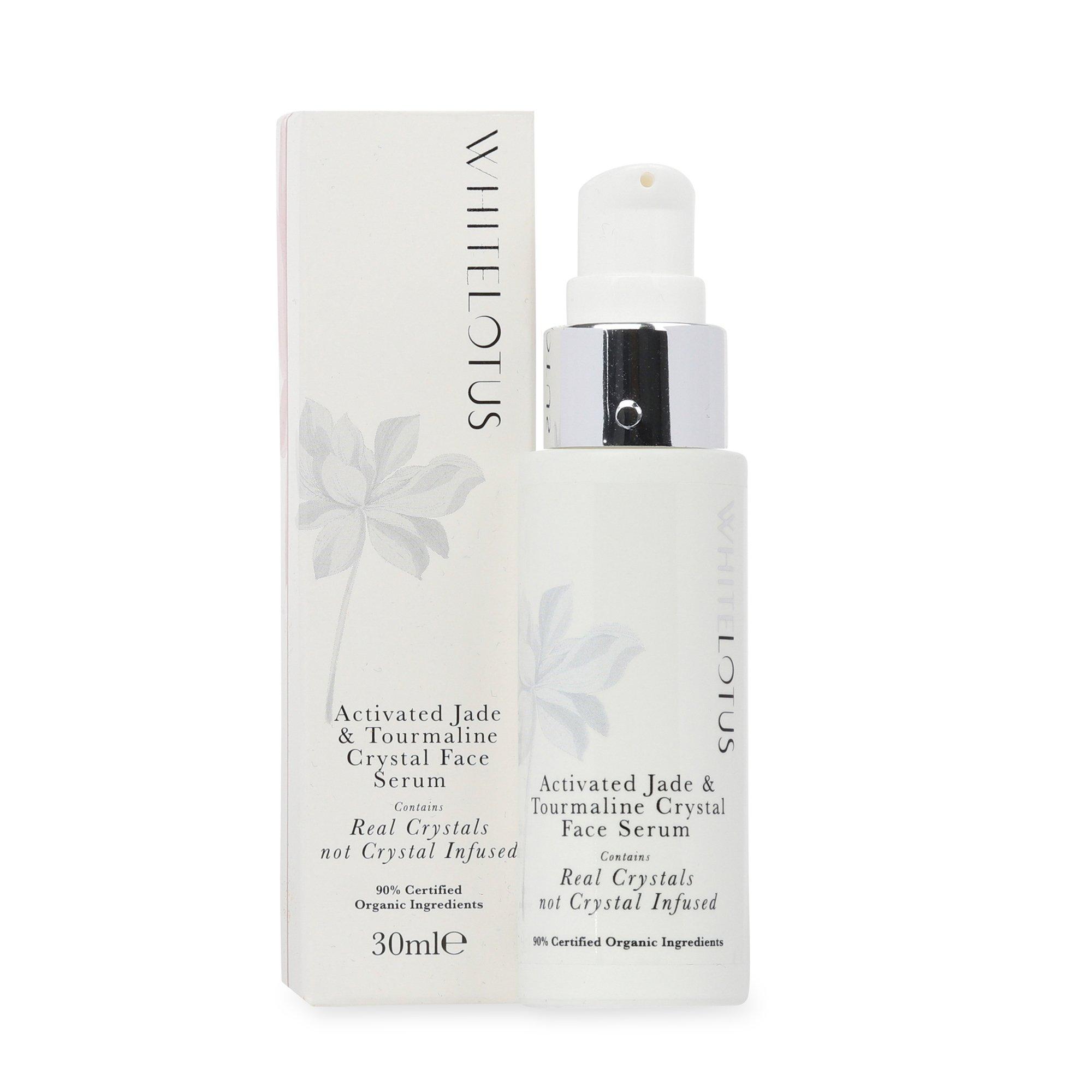 White Lotus Beauty Activated Jade & Tourmaline Crystal Face Serum #1