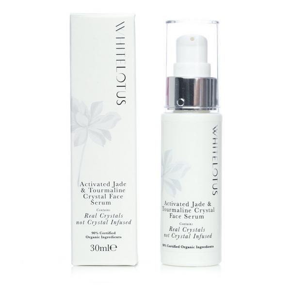 White Lotus Beauty Activated Jade & Tourmaline Crystal Face Serum #3
