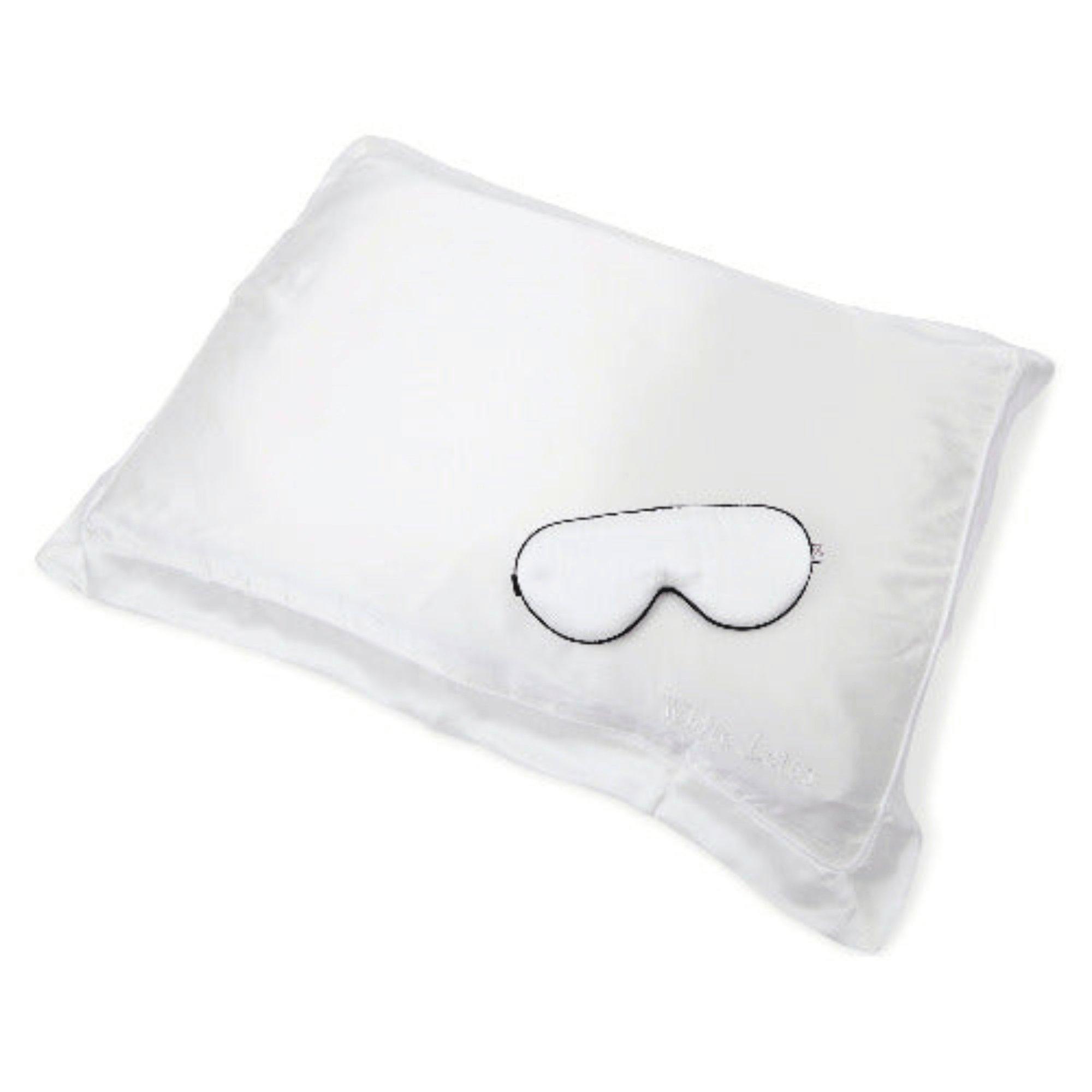 White Lotus Beauty 100% Mulberry Silk Pillowcase & Eye Mask Set Cruelty Free #1