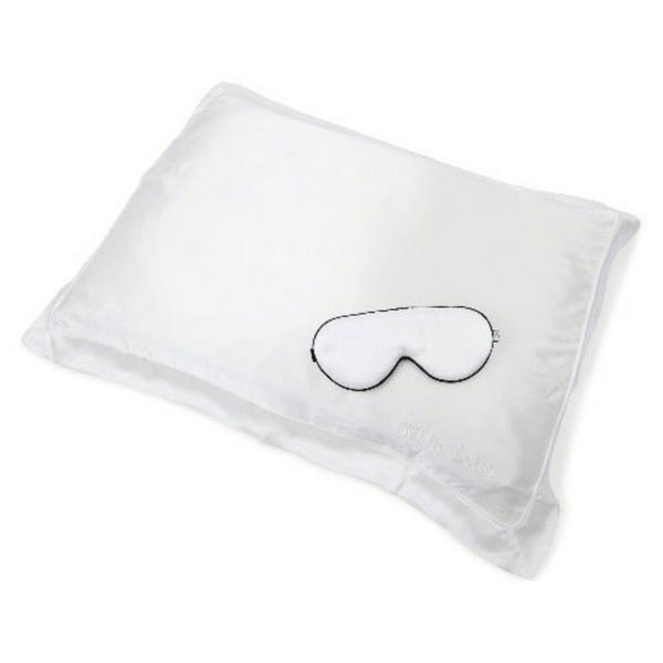 White Lotus Beauty 100% Mulberry Silk Pillowcase & Eye Mask Set Cruelty Free #1