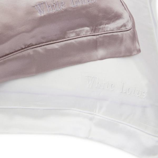 White Lotus Beauty 100% Mulberry Silk Pillowcase & Eye Mask Set Cruelty Free #7
