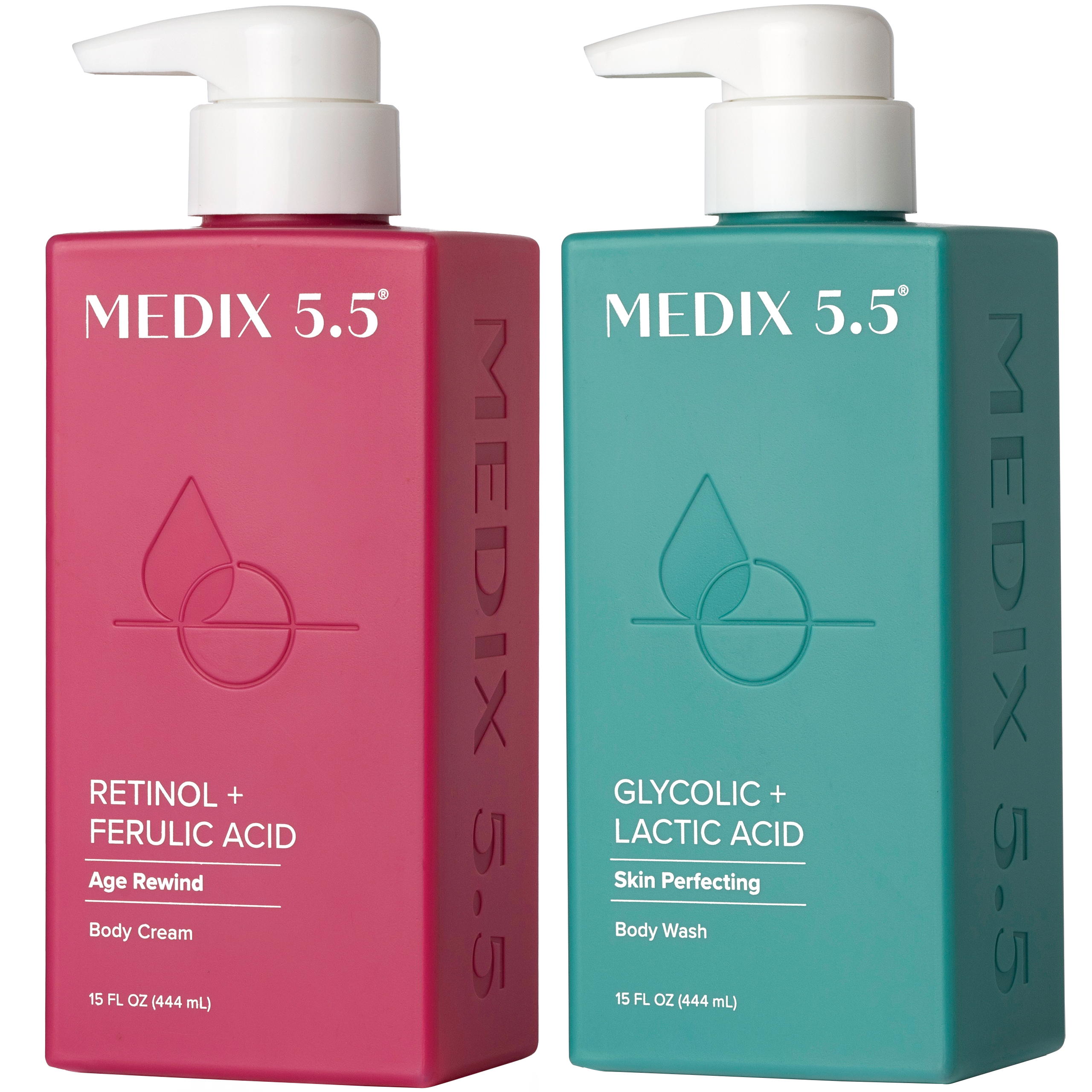 Medix 5.5 Retinol + Ferulic Acid Body Cream & Glycolic Acid + Lactic Acid Exfoliating Body Wash #1