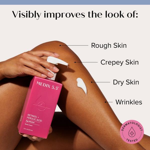 Medix 5.5 Retinol + Ferulic Acid Body Cream & Glycolic Acid + Lactic Acid Exfoliating Body Wash #2