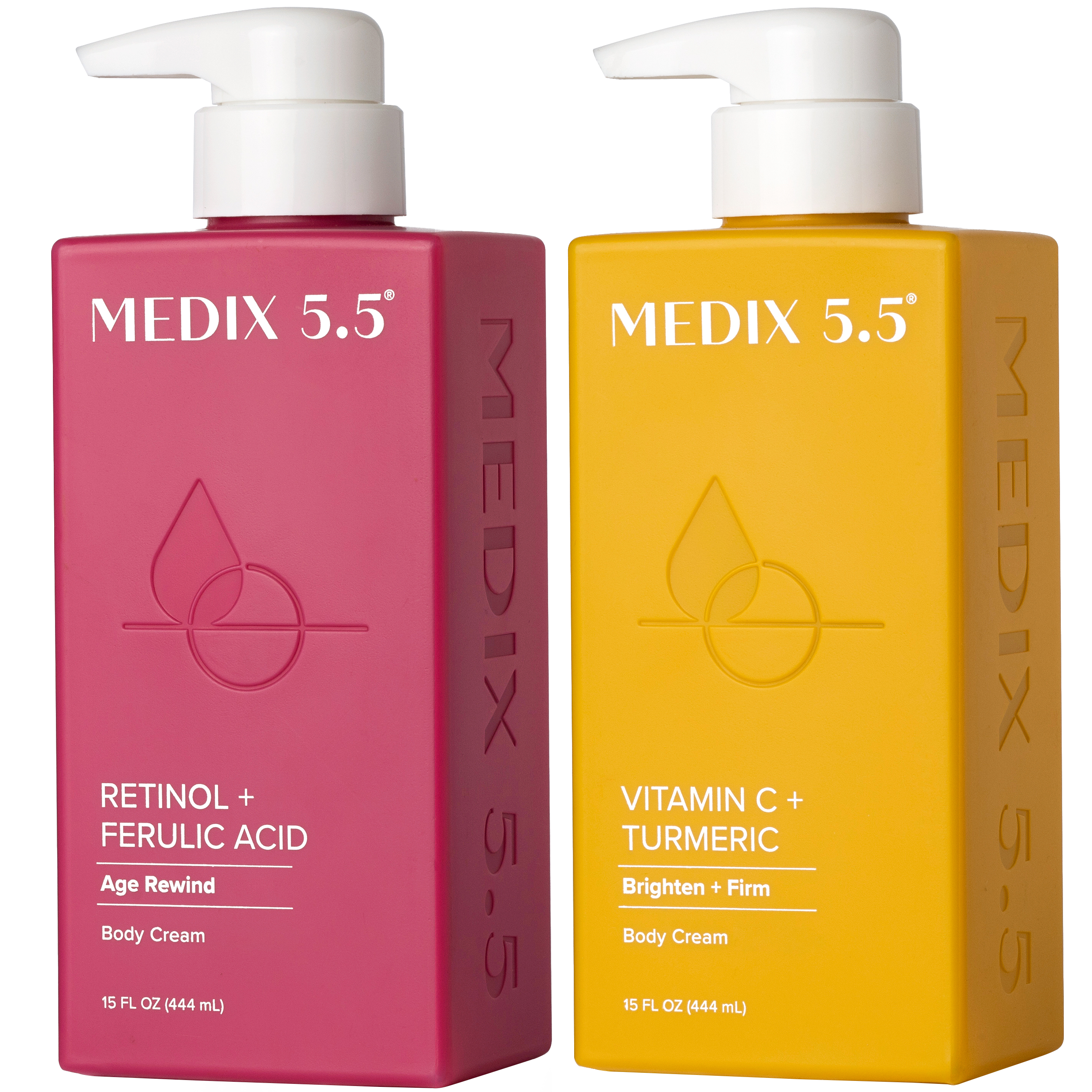 Medix 5.5 Retinol Body Lotion & Vitamin C Body Cream Moisturizer 2PC Set #1