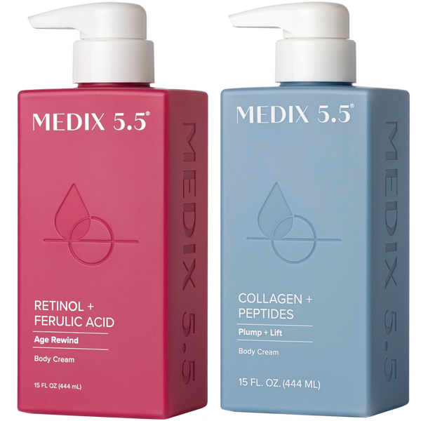 Medix 5.5 Retinol Body Lotion & Collagen Body Cream Moisturizer 2PC Set #1