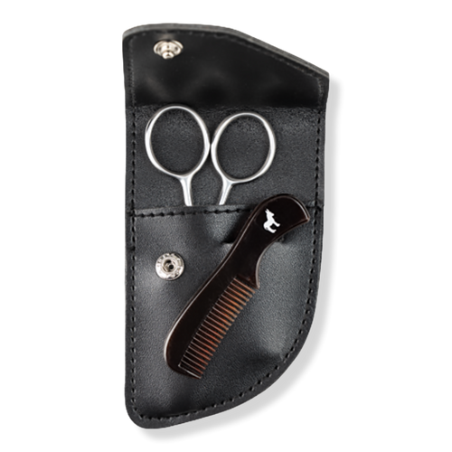 Pete & Pedro - Beard Care Stainless Steel Scissors & Mini-Comb Set