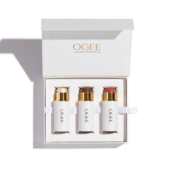 Ogee Crystal Contour Collection - Bronzer, Blush & Highlighter Face Sticks #6