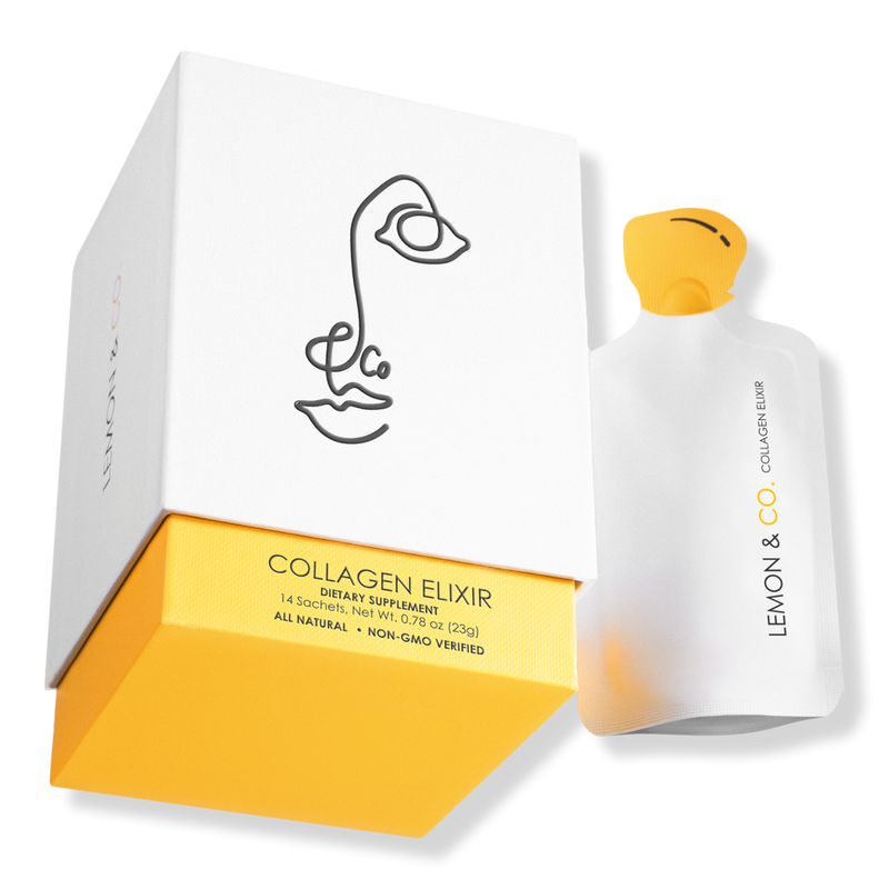 Liquid Collagen Drink Mix | Daily Elixir with Marine Collagen & Vitamin C – Lemon Infused