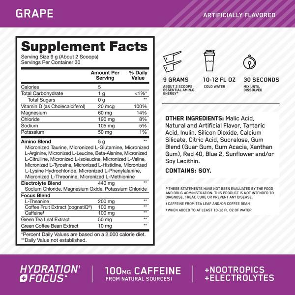 Optimum Nutrition Amino Energy + Focus Powder #3