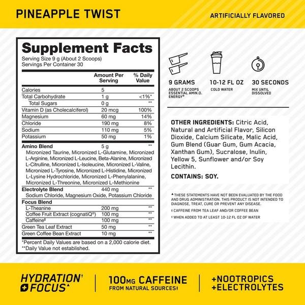 Optimum Nutrition Amino Energy + Focus Powder #3