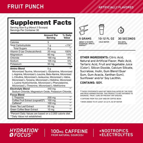 Optimum Nutrition Amino Energy + Focus Powder #3