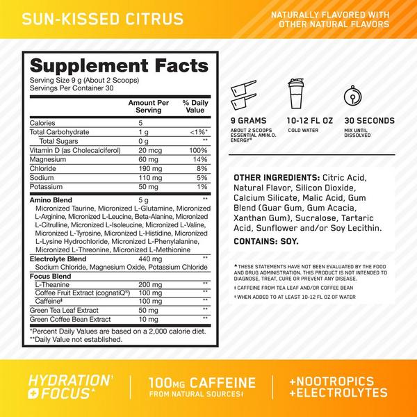 Optimum Nutrition Amino Energy + Focus Powder #3