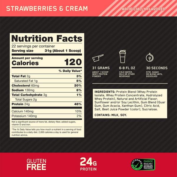 Optimum Nutrition Gold Standard 100% Whey Protein Powder #3