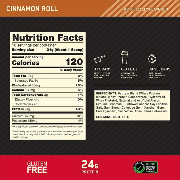 Optimum Nutrition Gold Standard 100% Whey Protein Powder #3