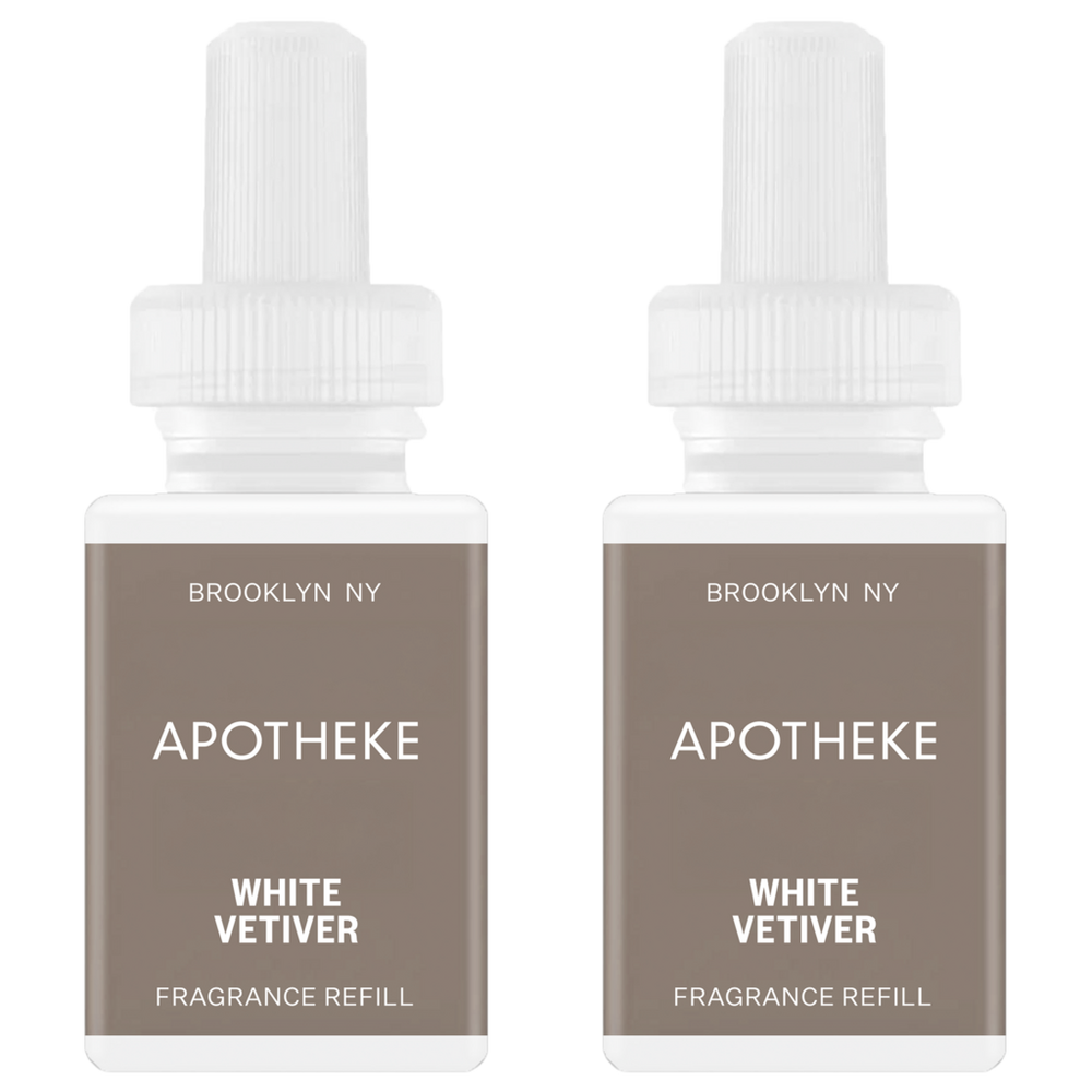 Apotheke White Vetiver Pura Smart Scent Fragrance Refill, Set Of 2 In Transparent