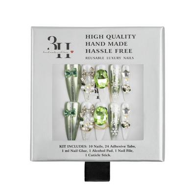 3H Nails Snowflake Jewel Handmade Press-On Nails