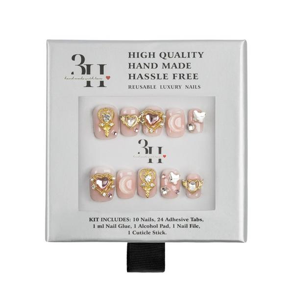 3H Nails Jeweled Petals Handmade Press-On Nails #1