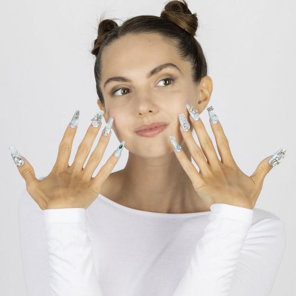 3H Nails Arctic Jewel Handmade Press-On Nails #4