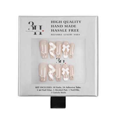 3H Nails Blush Ballet Handmade Press-On Nails