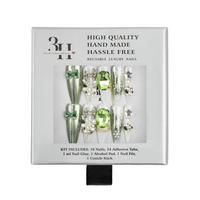 Snowflake Jewel Handmade Press-On Nails