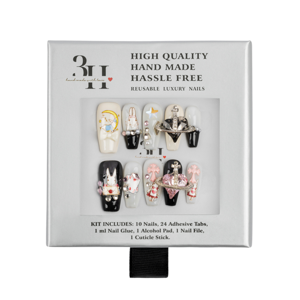 3H Nails Whimsical Charm Handmade Press-On 