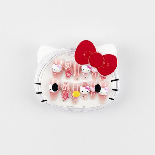 3H Nails Hello Kitty Almond Nails #1