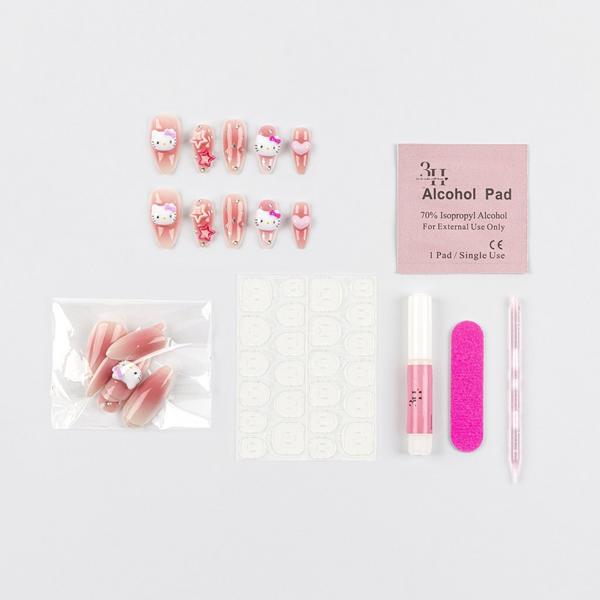3H Nails Hello Kitty Almond Nails #3